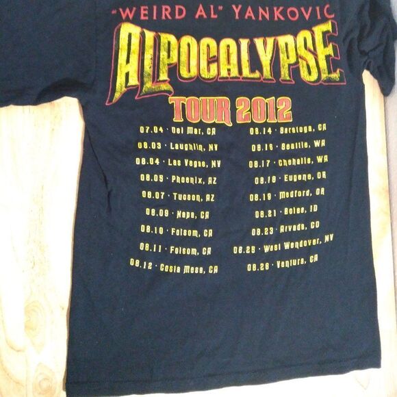 Weird Al Yankovic Alpocalypse Tour 2012 T-Shirt - Picture 7 of 8